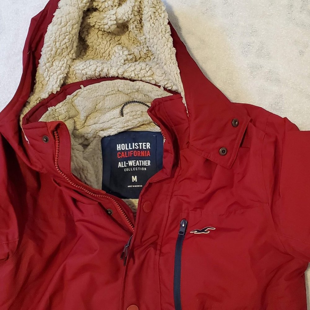 Red Hollister Hood
